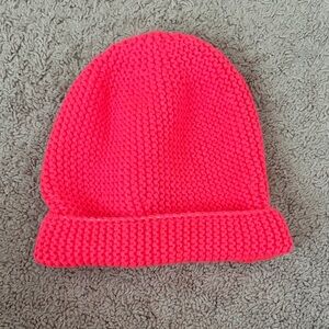 American Eagle Outfitters Neon Pink Beanie